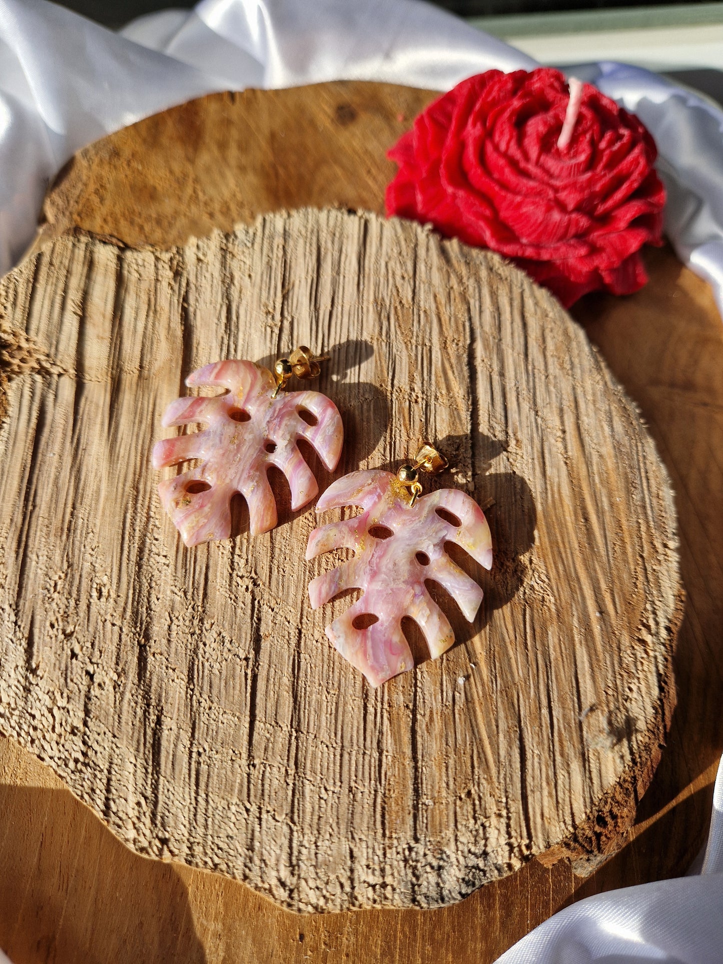 Boucles "Monstera"