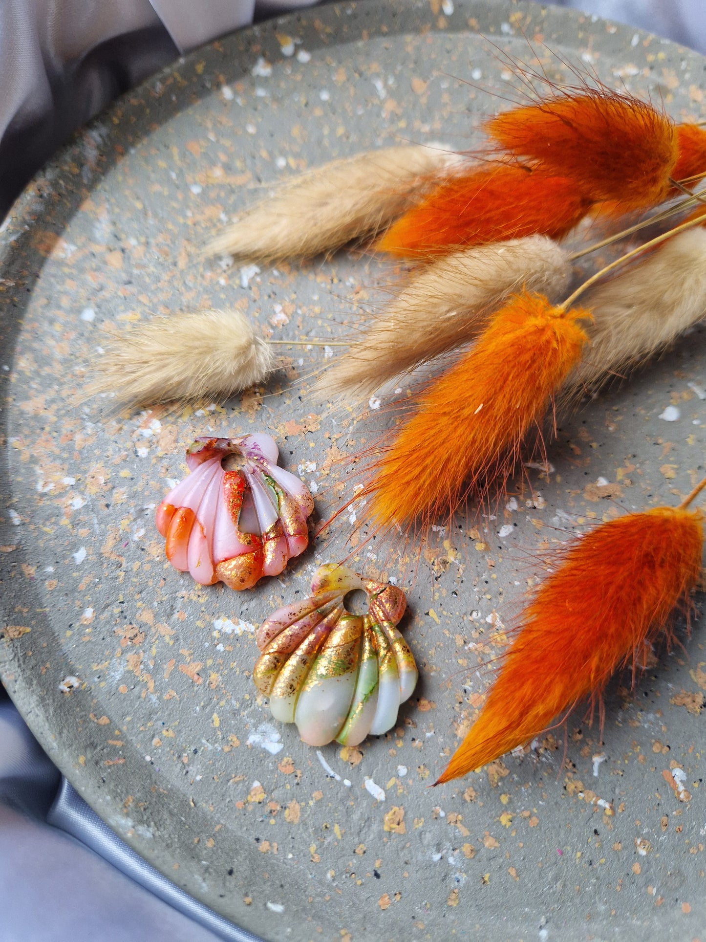 Pampilles "Couleurs d'automne " 🦊🐿🍄🟫🍂🍁 (sans créoles) mates.