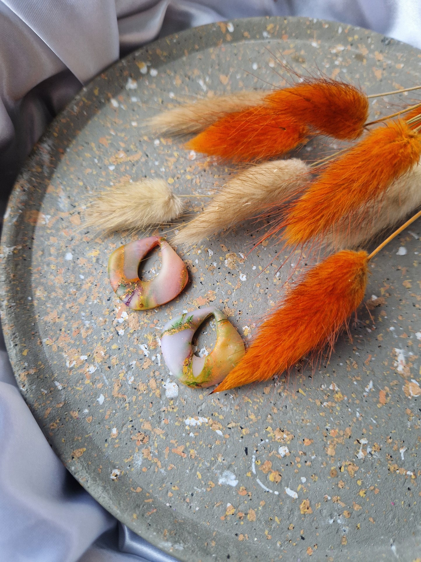 Pampilles "Couleurs d'automne " 🦊🐿🍄🟫🍂🍁 (sans créoles) mates.
