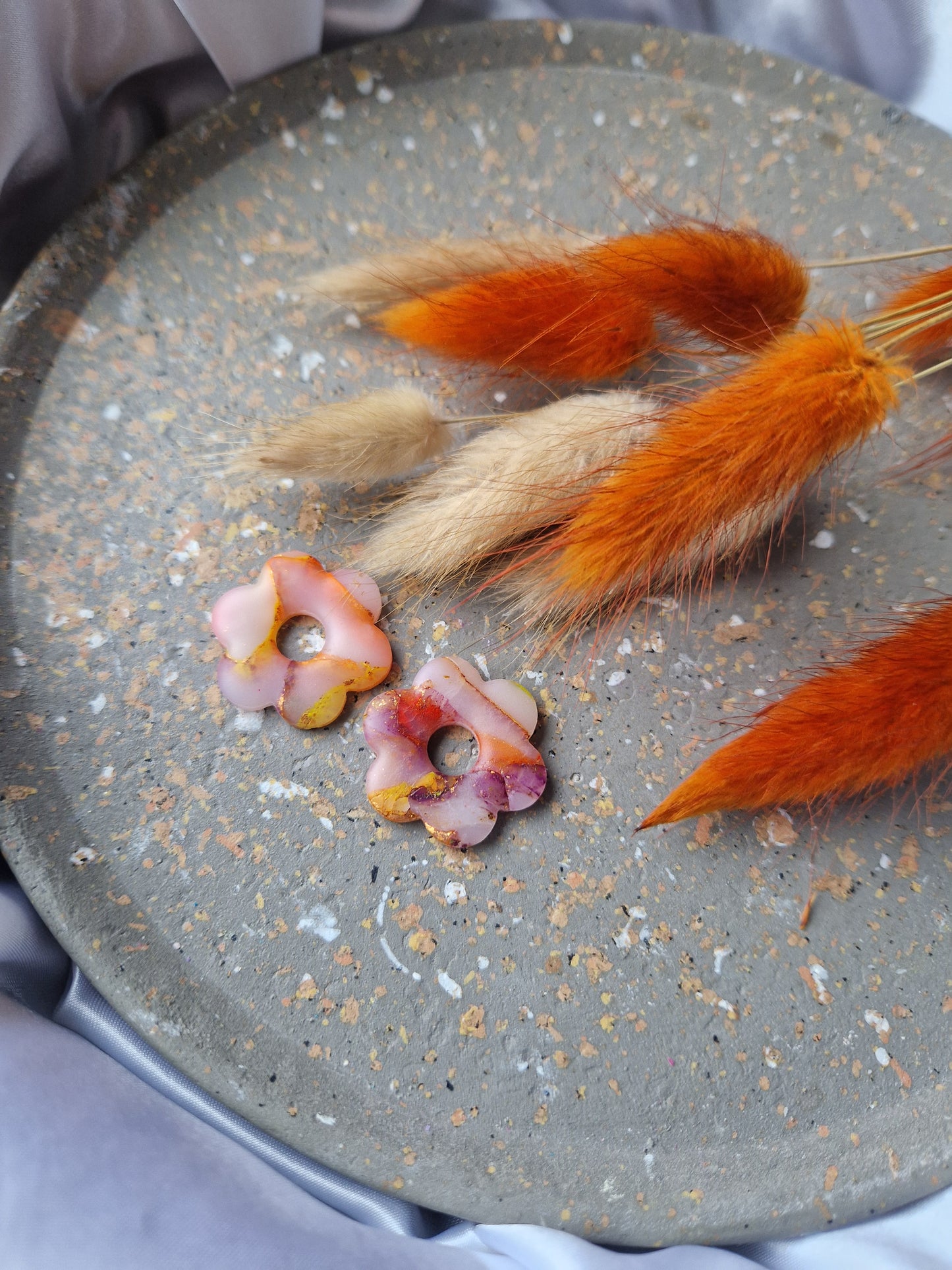 Pampilles "Couleurs d'automne " 🦊🐿🍄🟫🍂🍁 (sans créoles) mates.