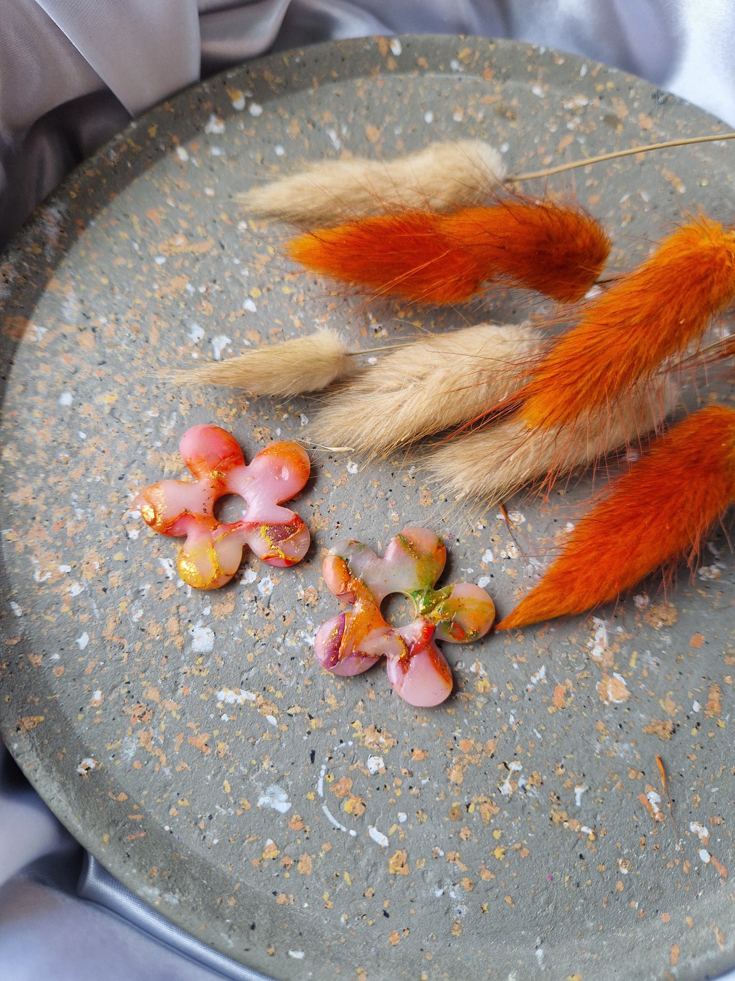 Pampilles "Couleurs d'automne " 🦊🐿🍄🟫🍂🍁 (sans créoles) mates.