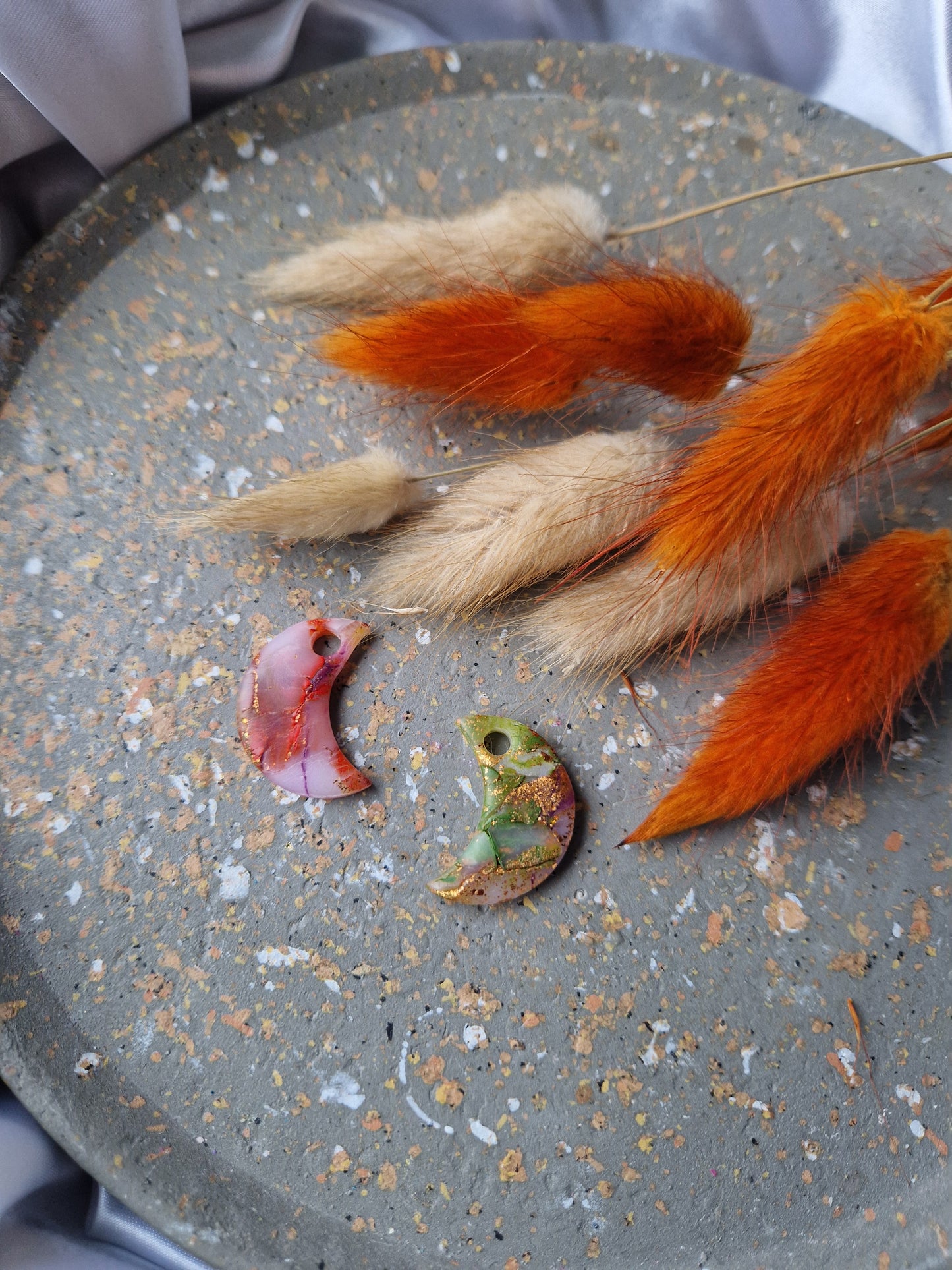 Pampilles "Couleurs d'automne " 🦊🐿🍄🟫🍂🍁 (sans créoles) mates.