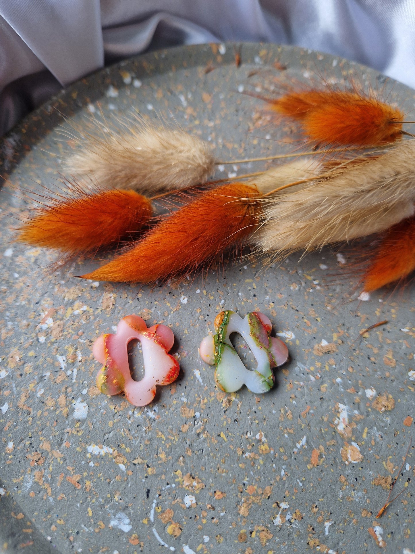 Pampilles "Couleurs d'automne " 🦊🐿🍄🟫🍂🍁 (sans créoles) mates.