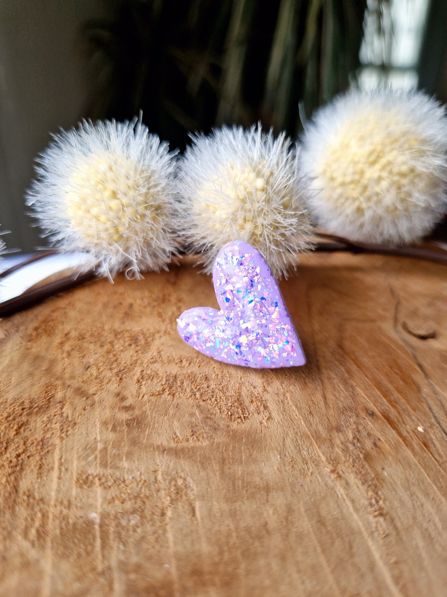 Pin's lilas pailleté 💜