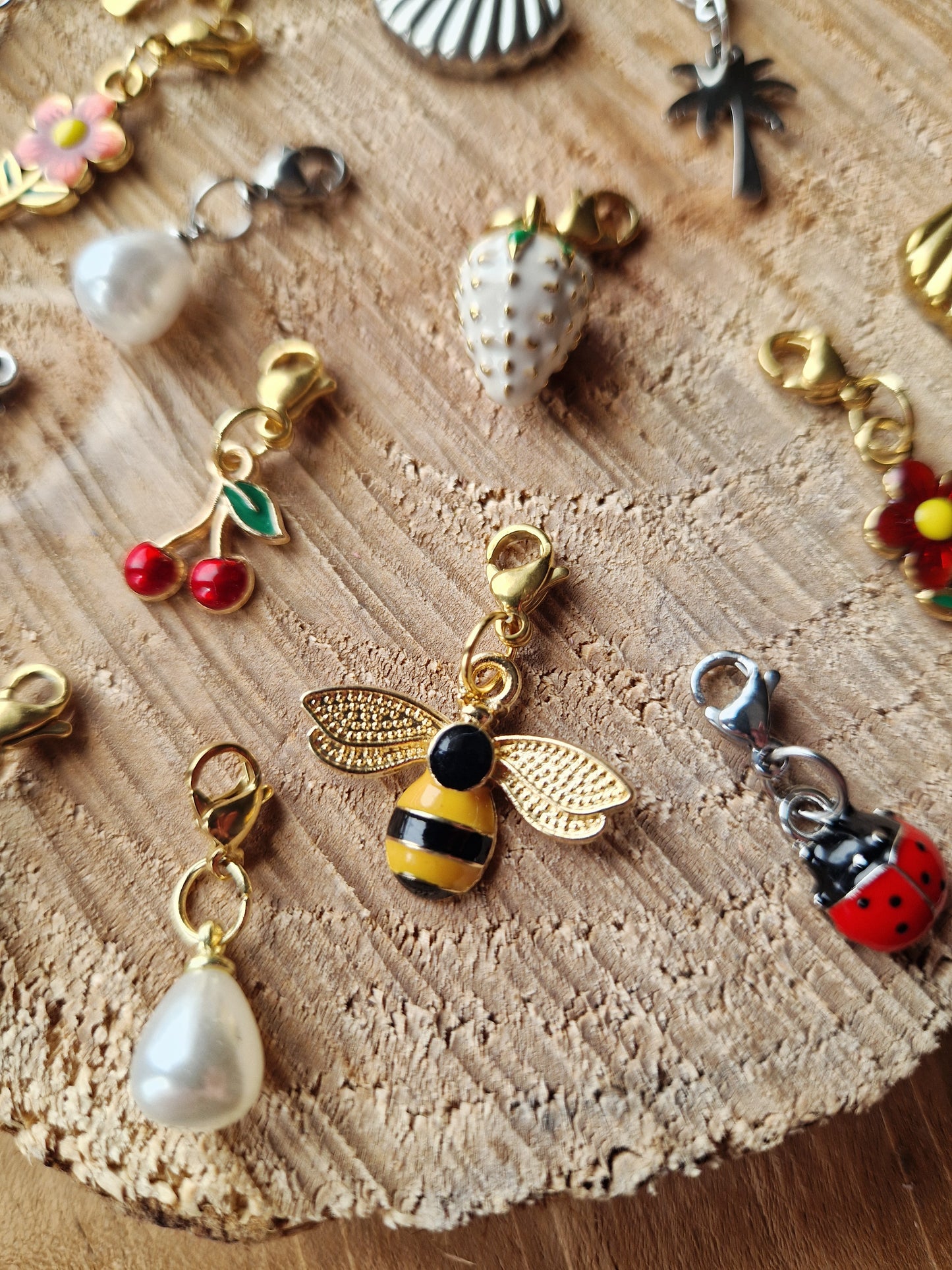 Charms breloque printemps / été 🐞🐝🐚🌸