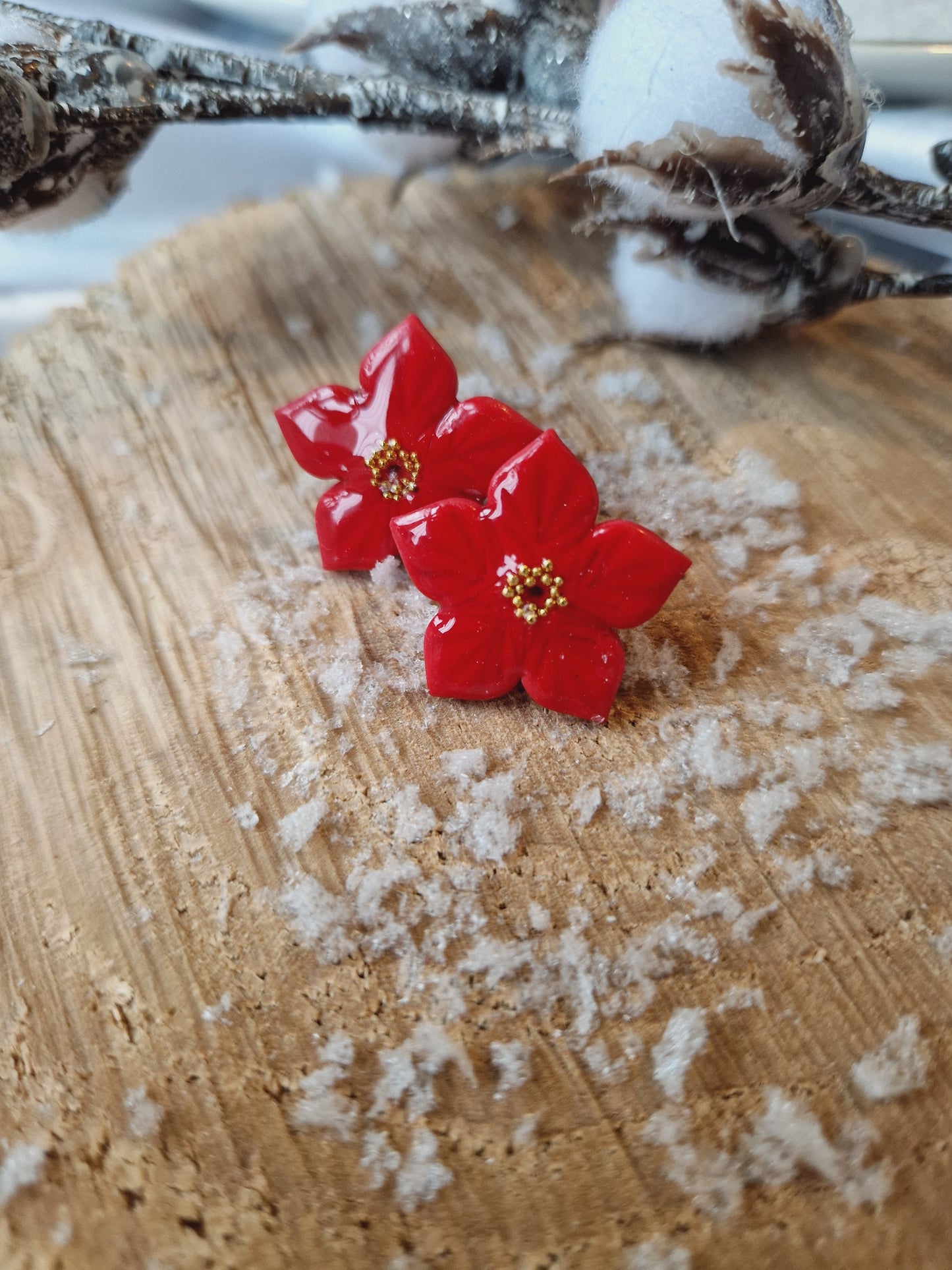 Puces moyennes "Fleurs de Noël"