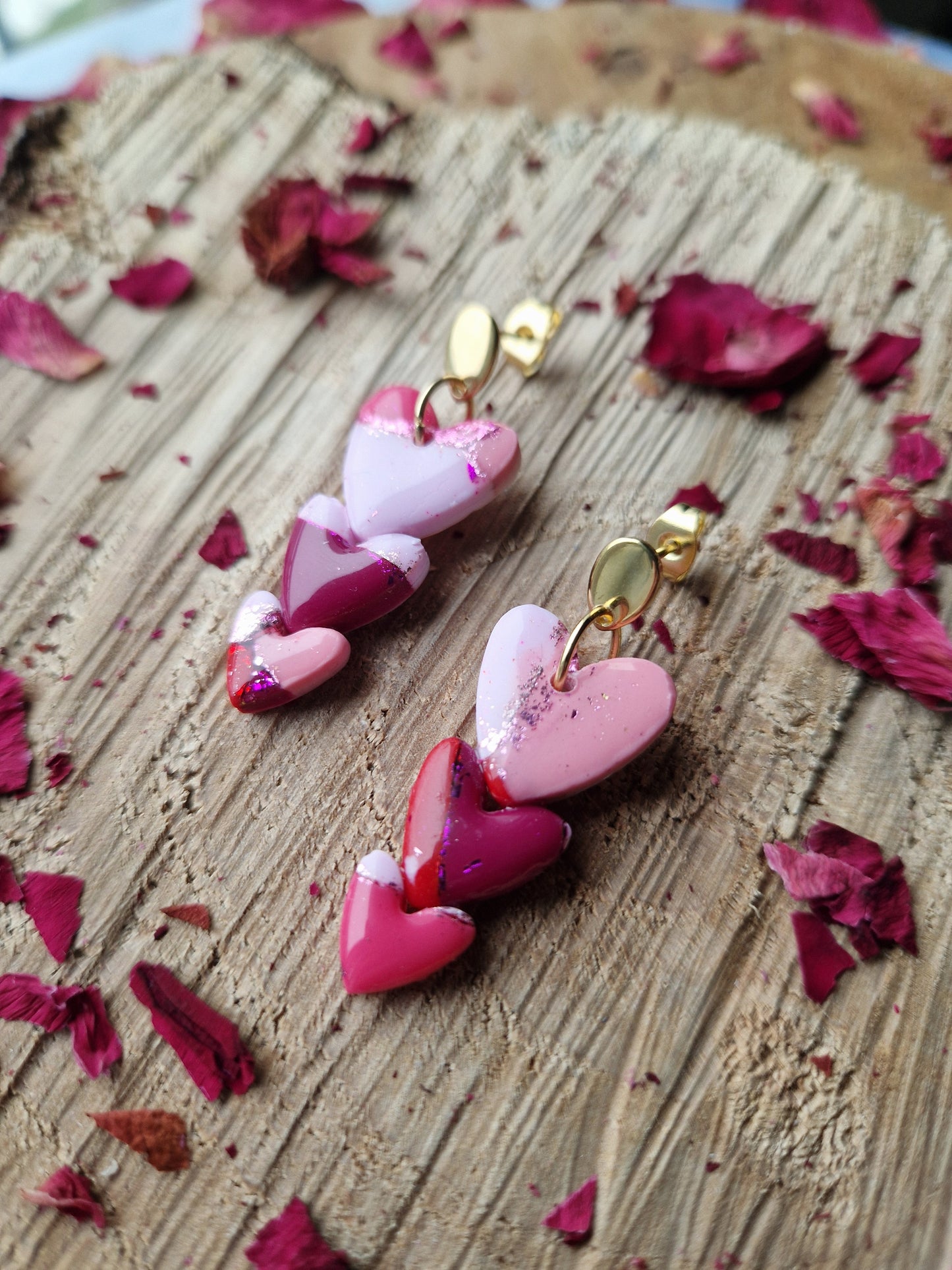 Boucles "Trio de 🩷"