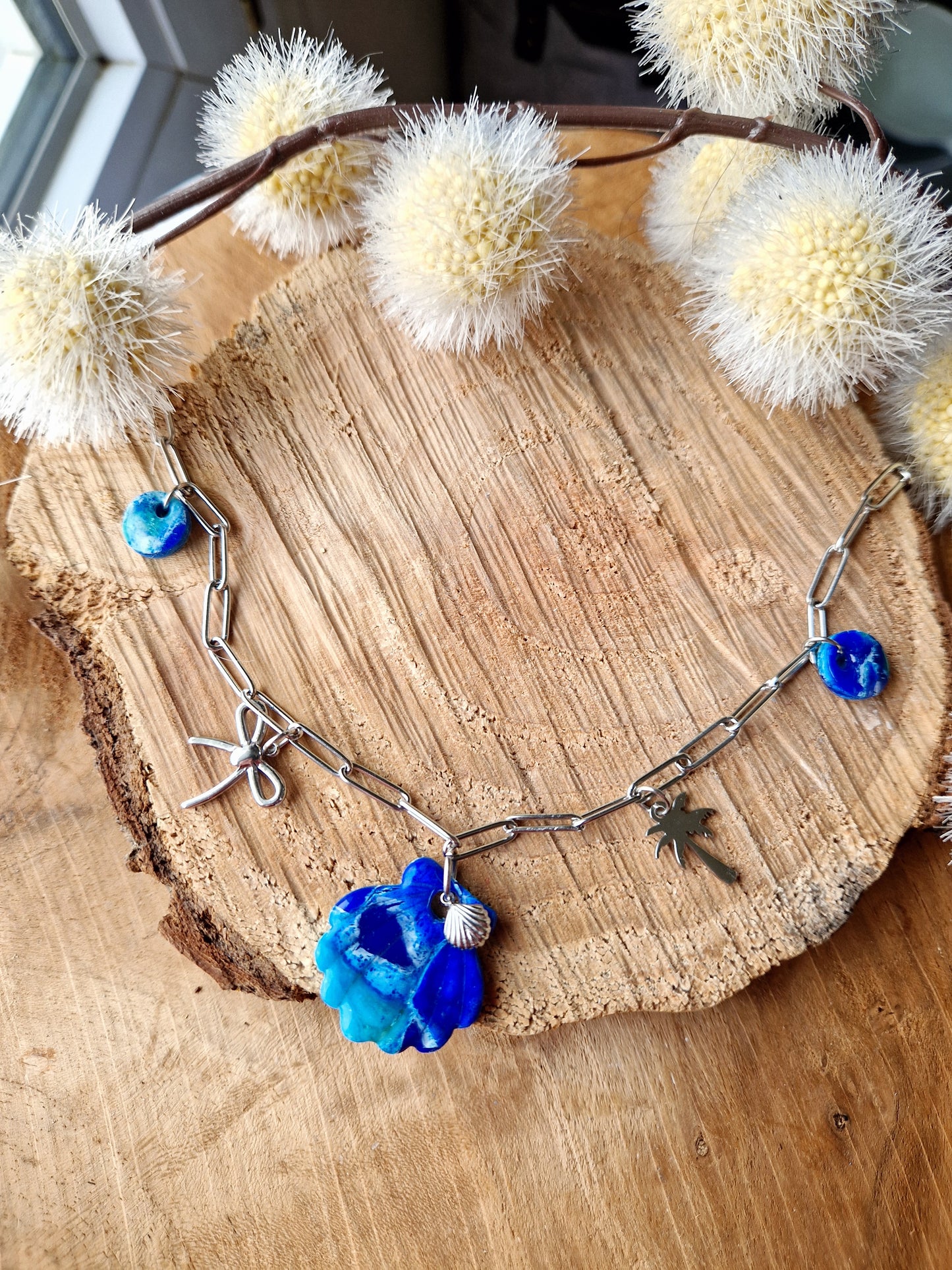 Collier "Lagon 💚🩵💙"