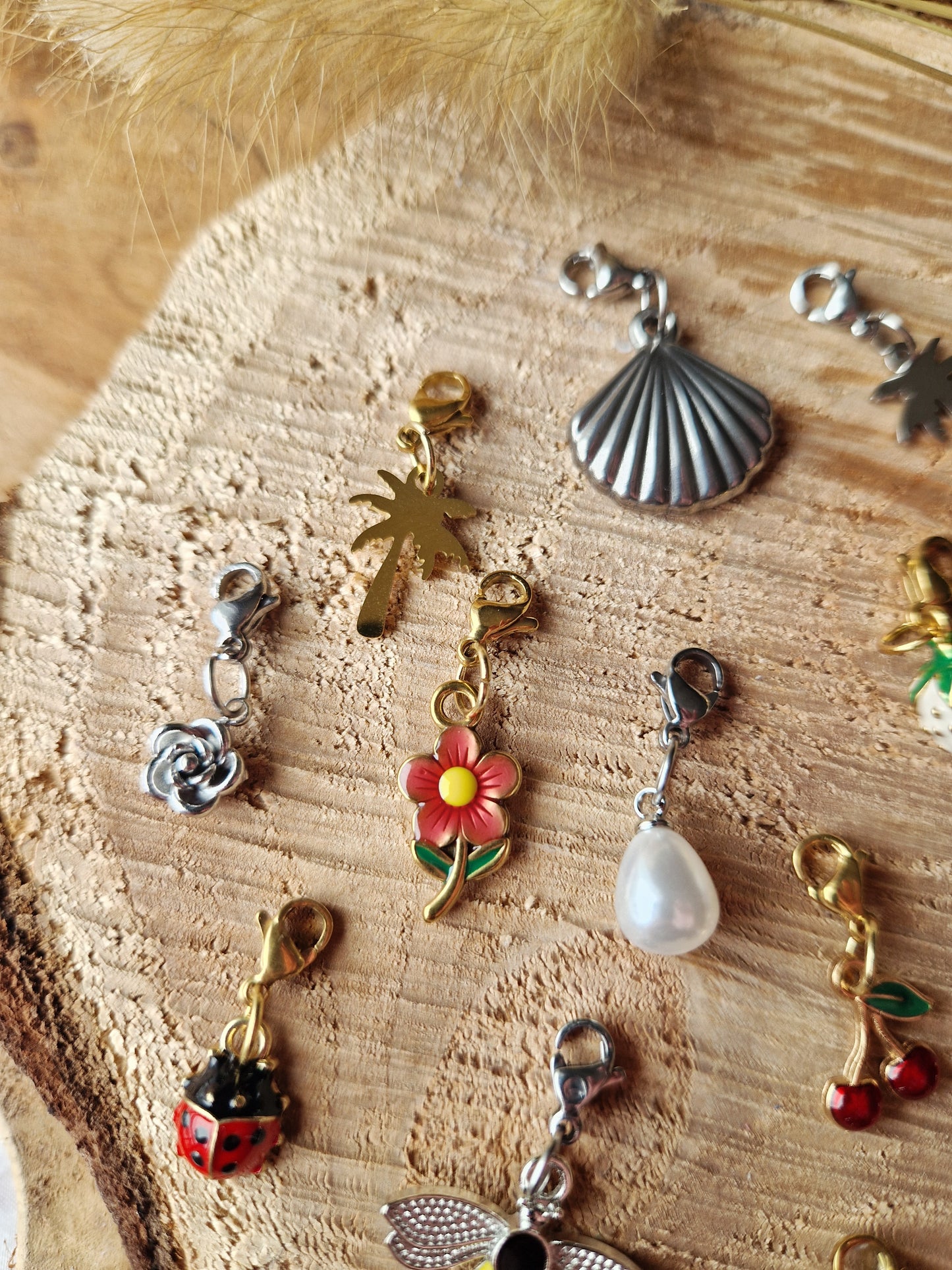 Charms breloque printemps / été 🐞🐝🐚🌸