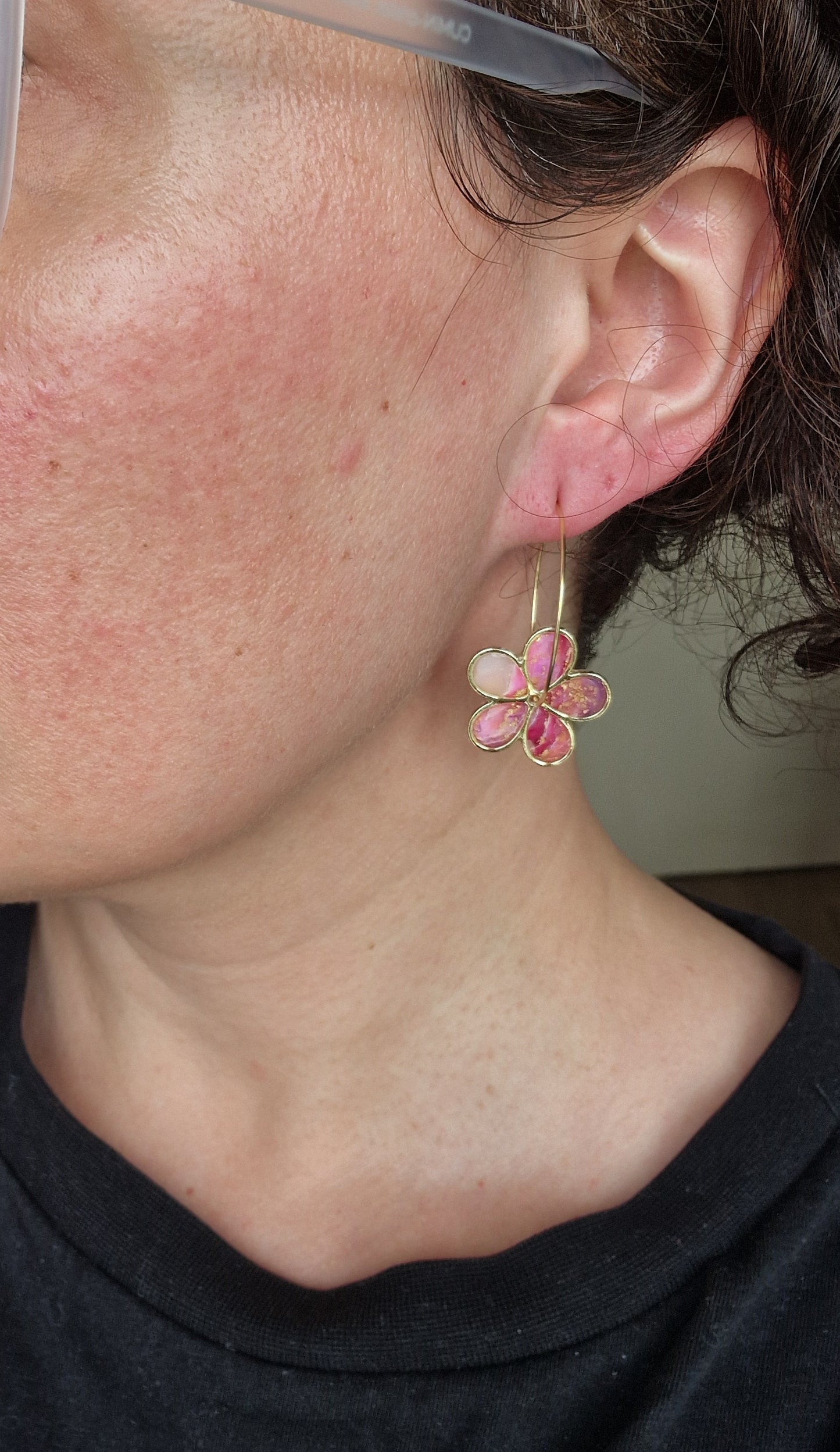 Boucles "Flora" 🩷
