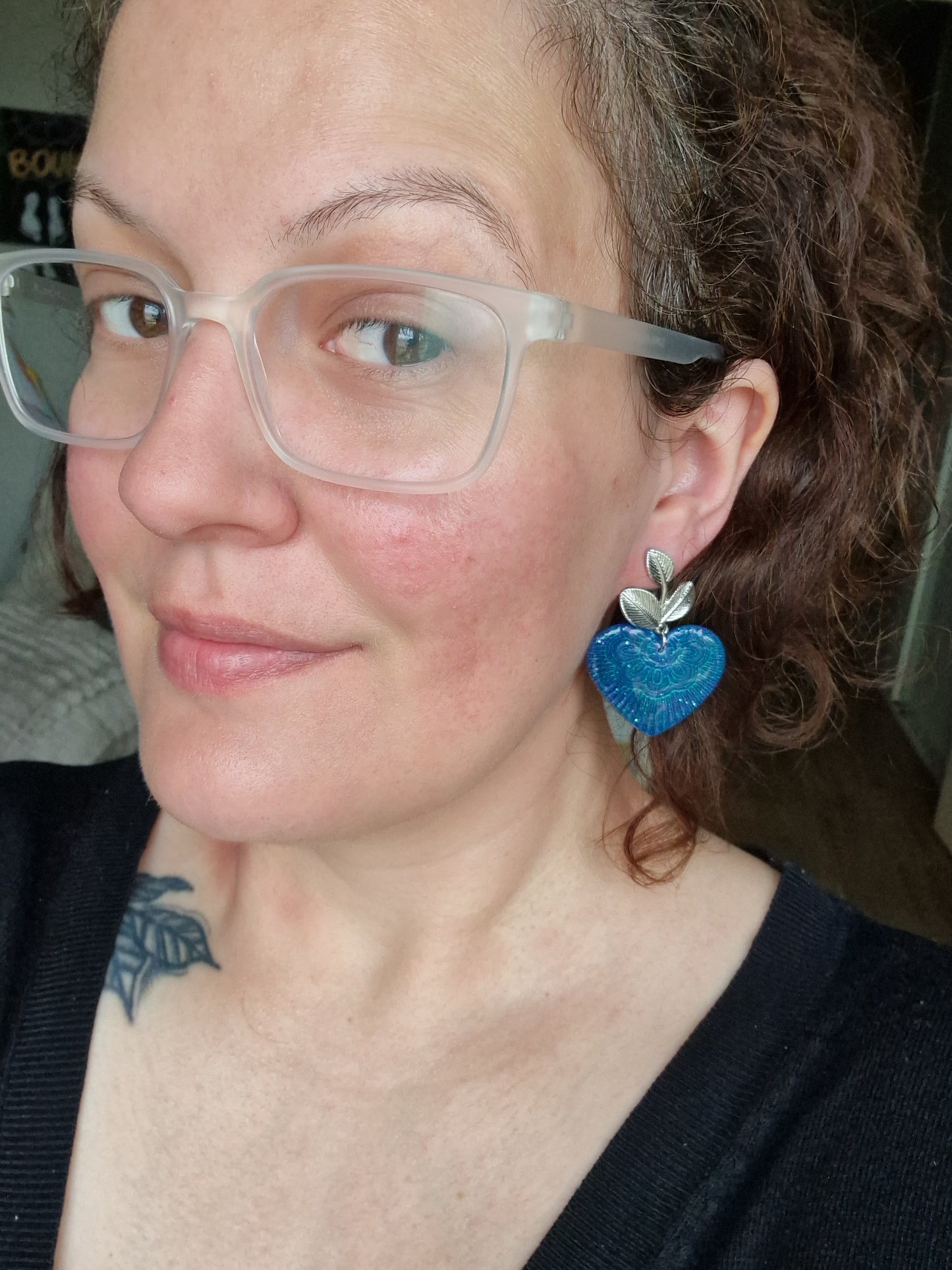 Boucles "Coeur mandala"