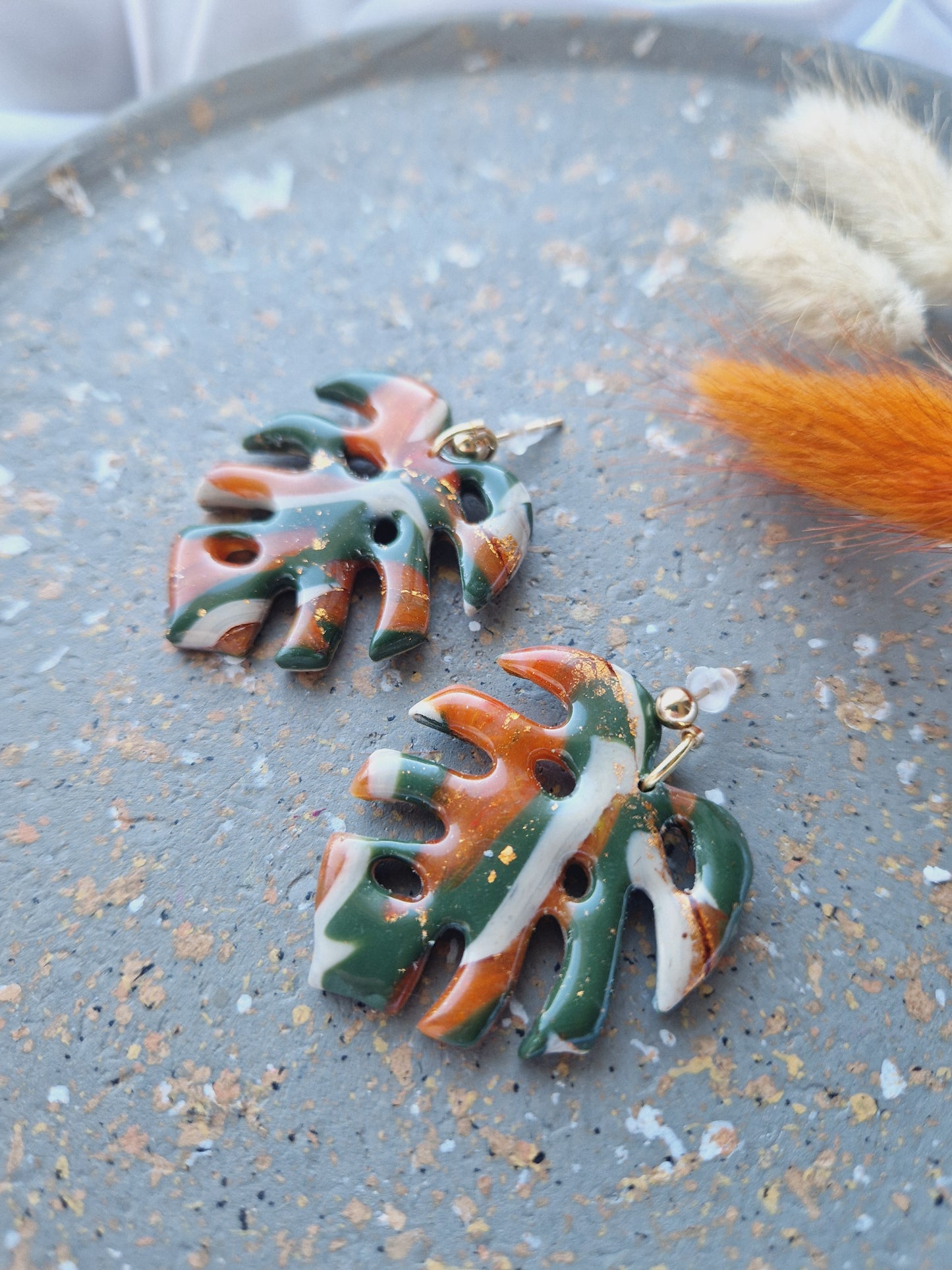 Boucles "Monstera"