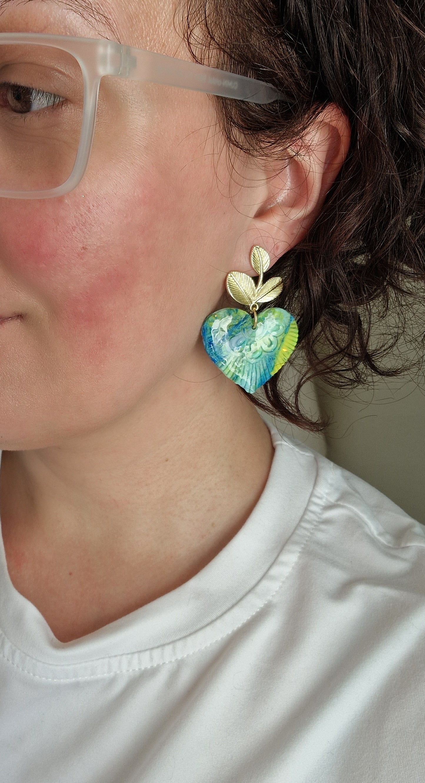 Boucles "Coeur mandala"
