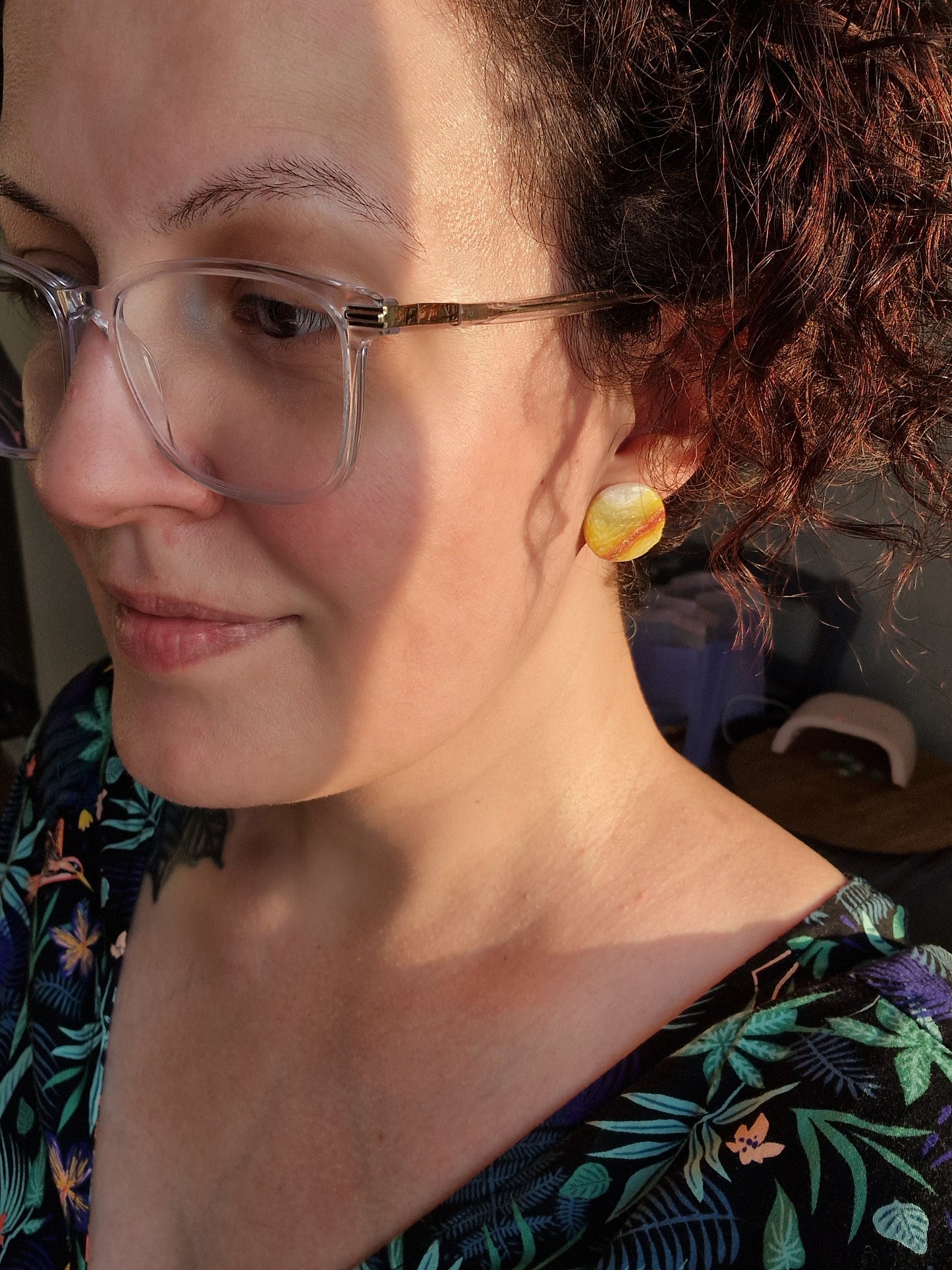 Puces rondes 2 cm 🧡💛
