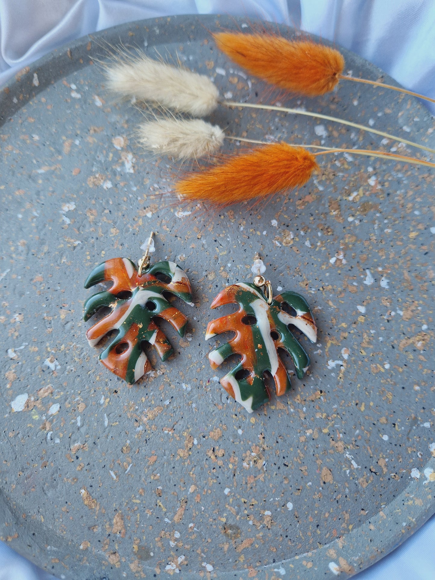 Boucles "Monstera"