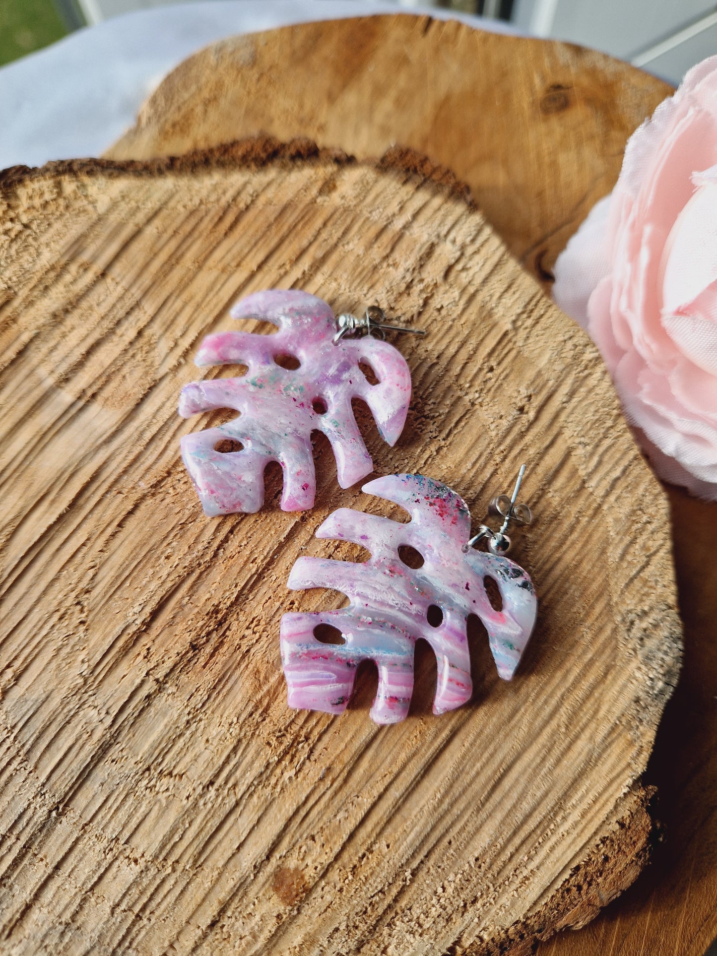Boucles "Monstera"