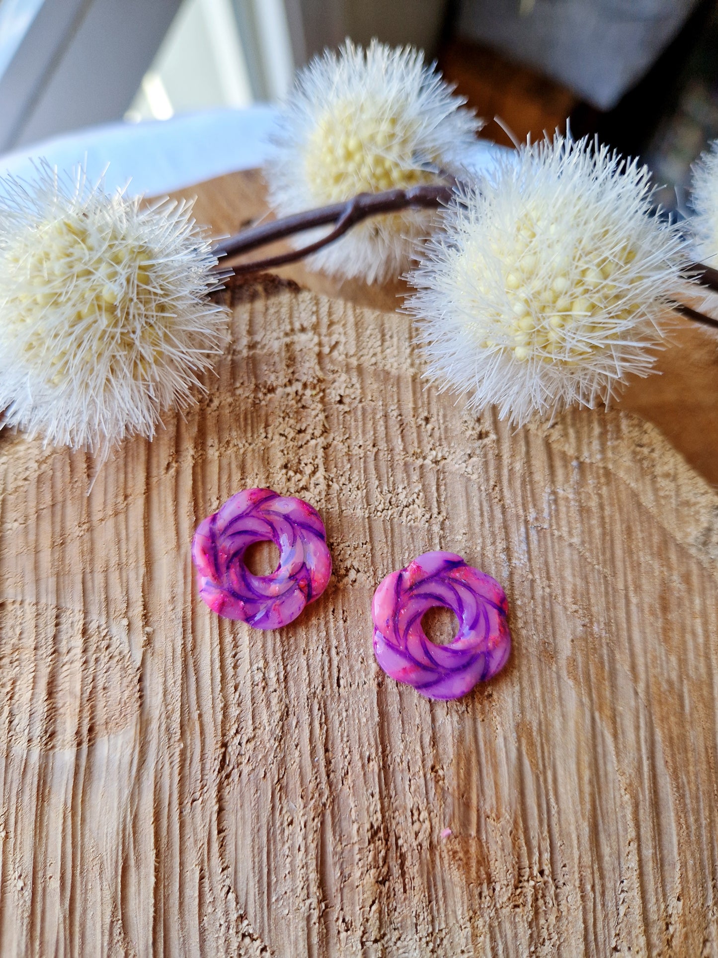 Pampilles "Roses 🌹" (Sans créoles).