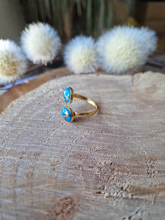 Bague ajustable "Turquoise 🩵"