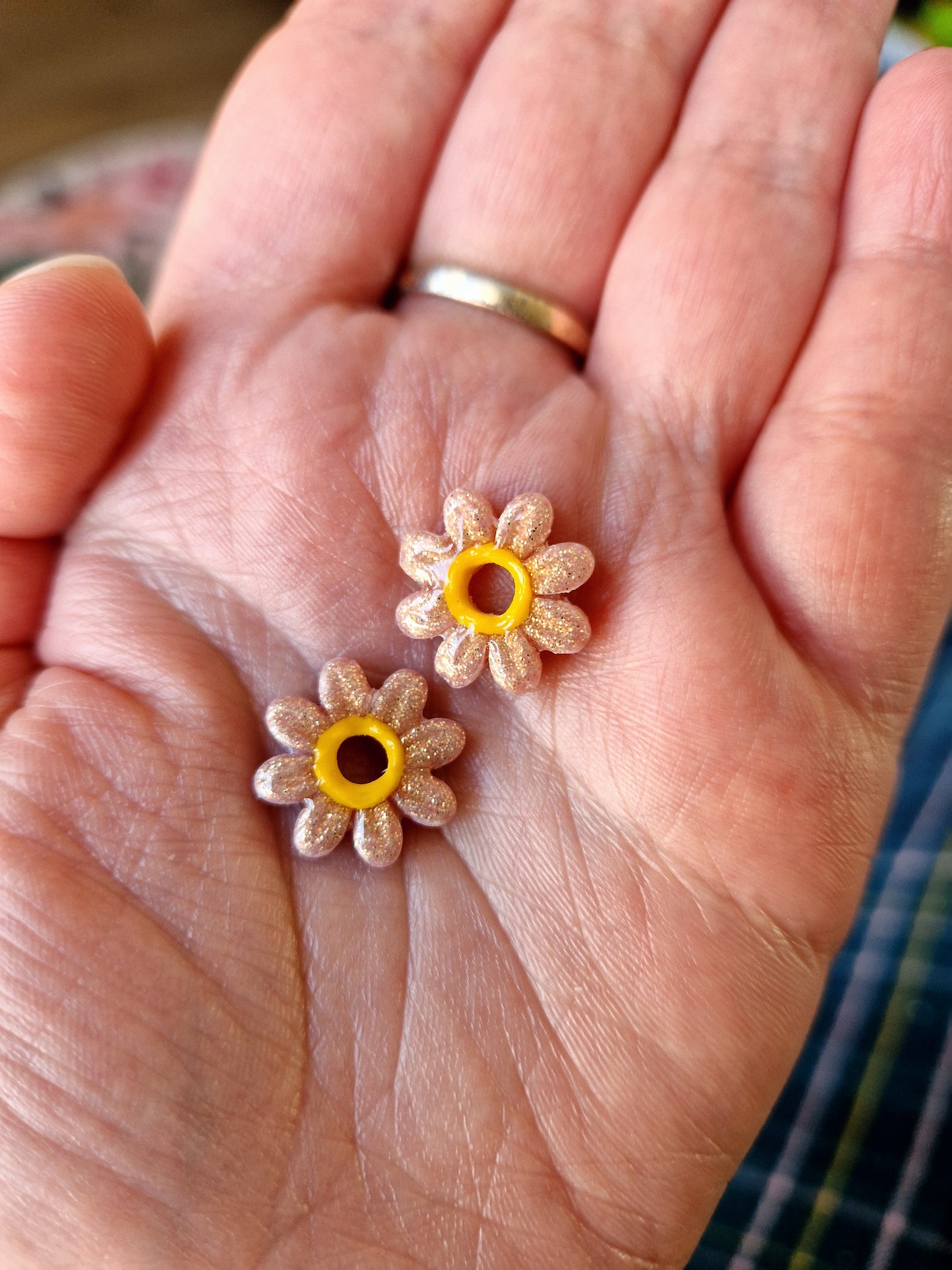Pampilles "Pâquerettes 🌼" (sans créoles).