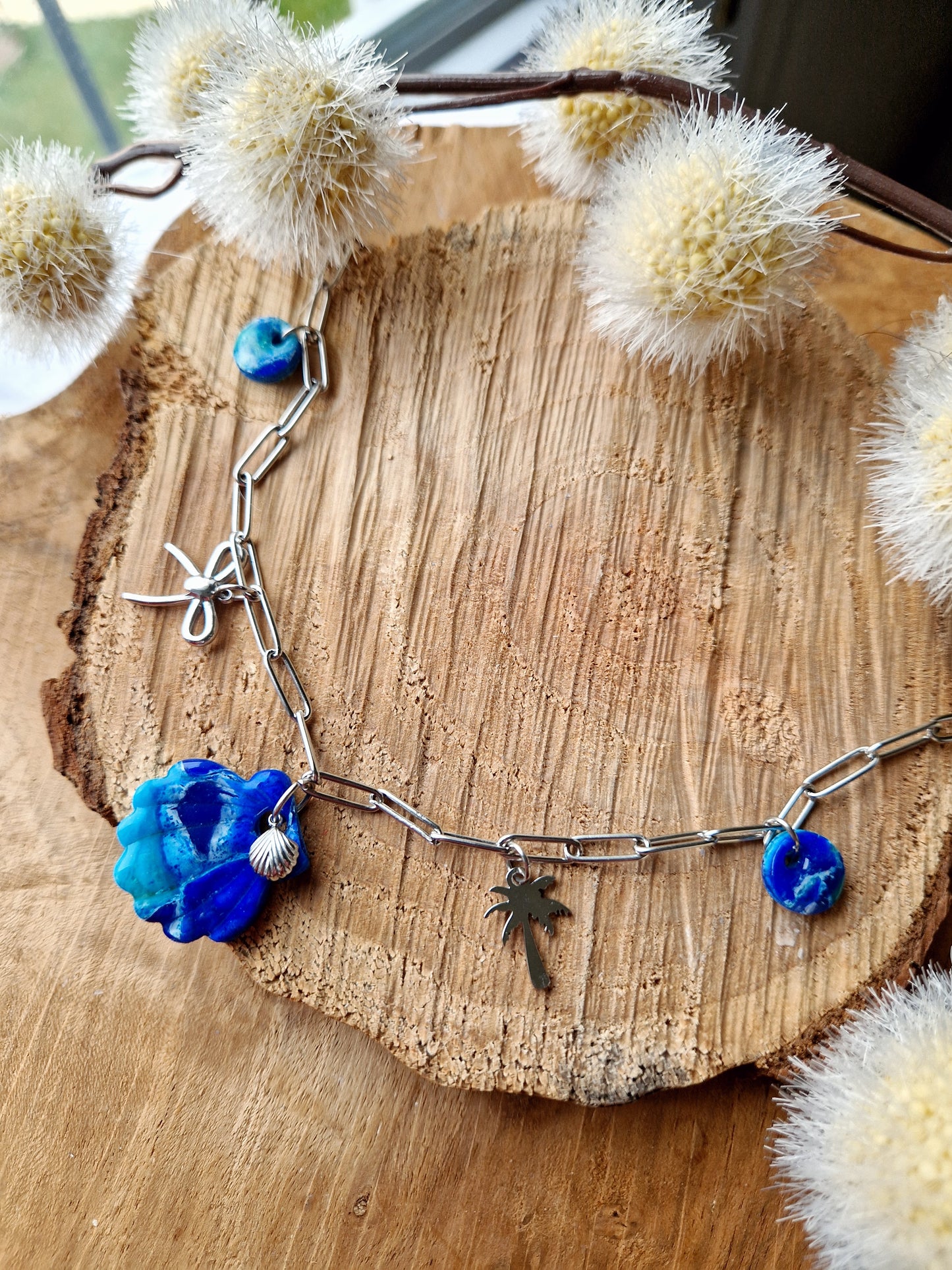 Collier "Lagon 💚🩵💙"