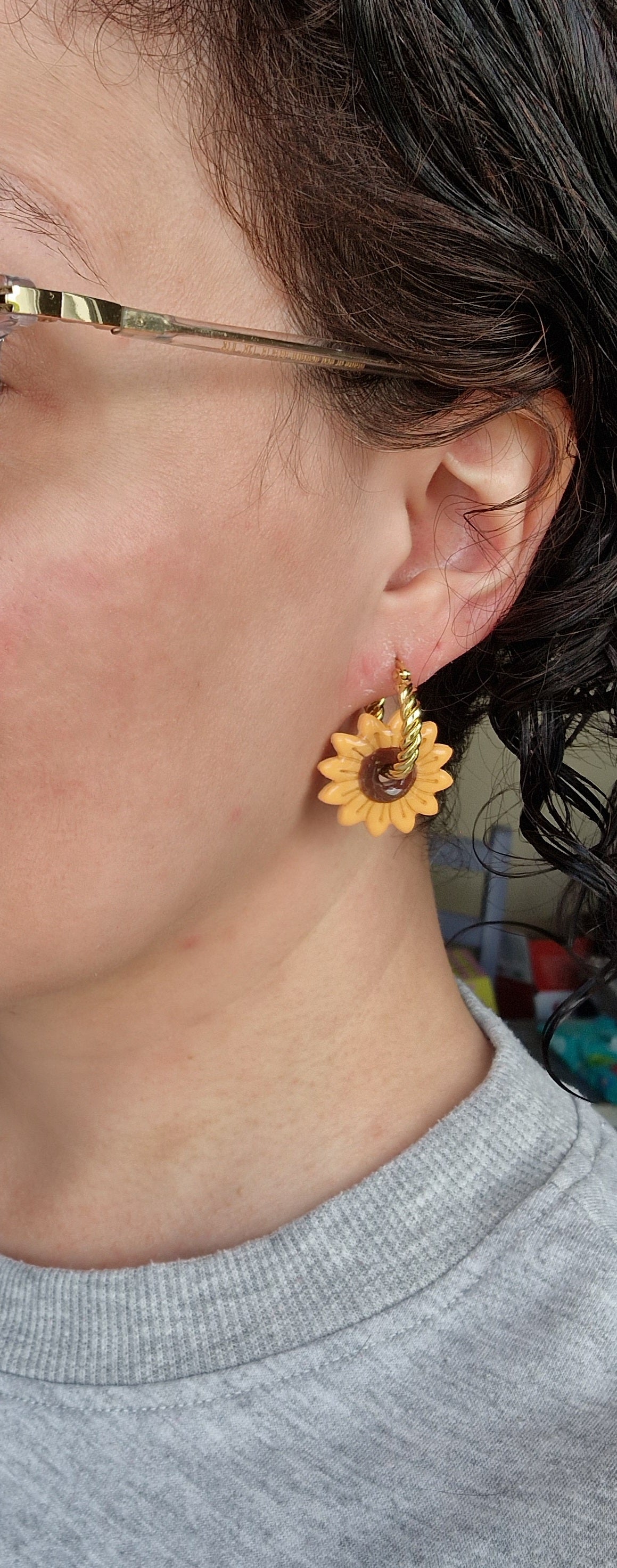 Pampilles "Tournesols 🌻"(Sans créoles).