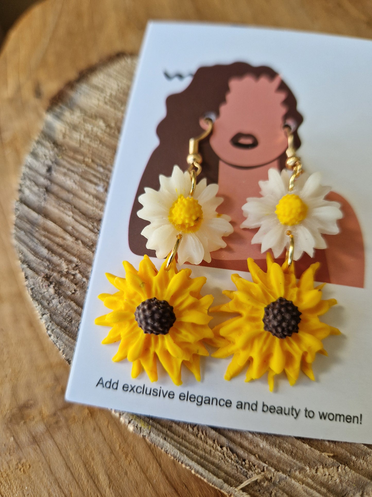 Boucles fleurs double