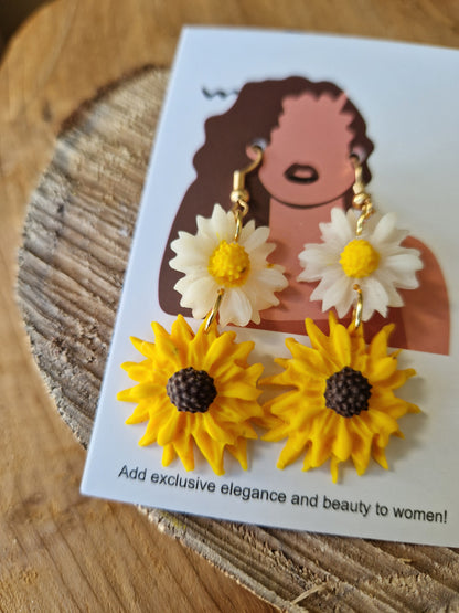 Boucles fleurs double