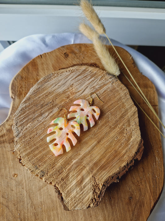 Boucles "Monstera"