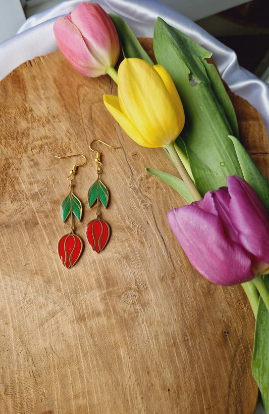 Tulipes rouge / or