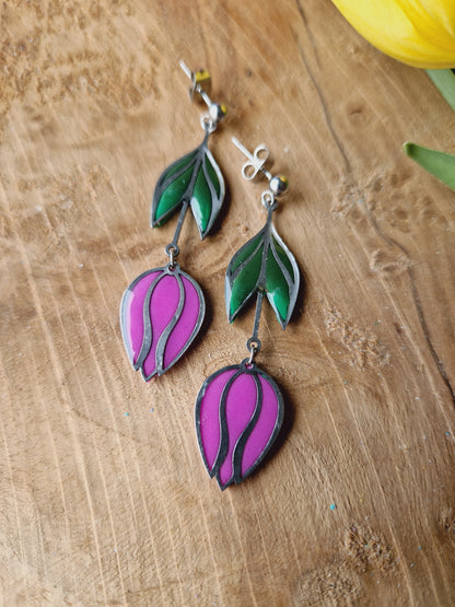 Tulipes fushia /argent