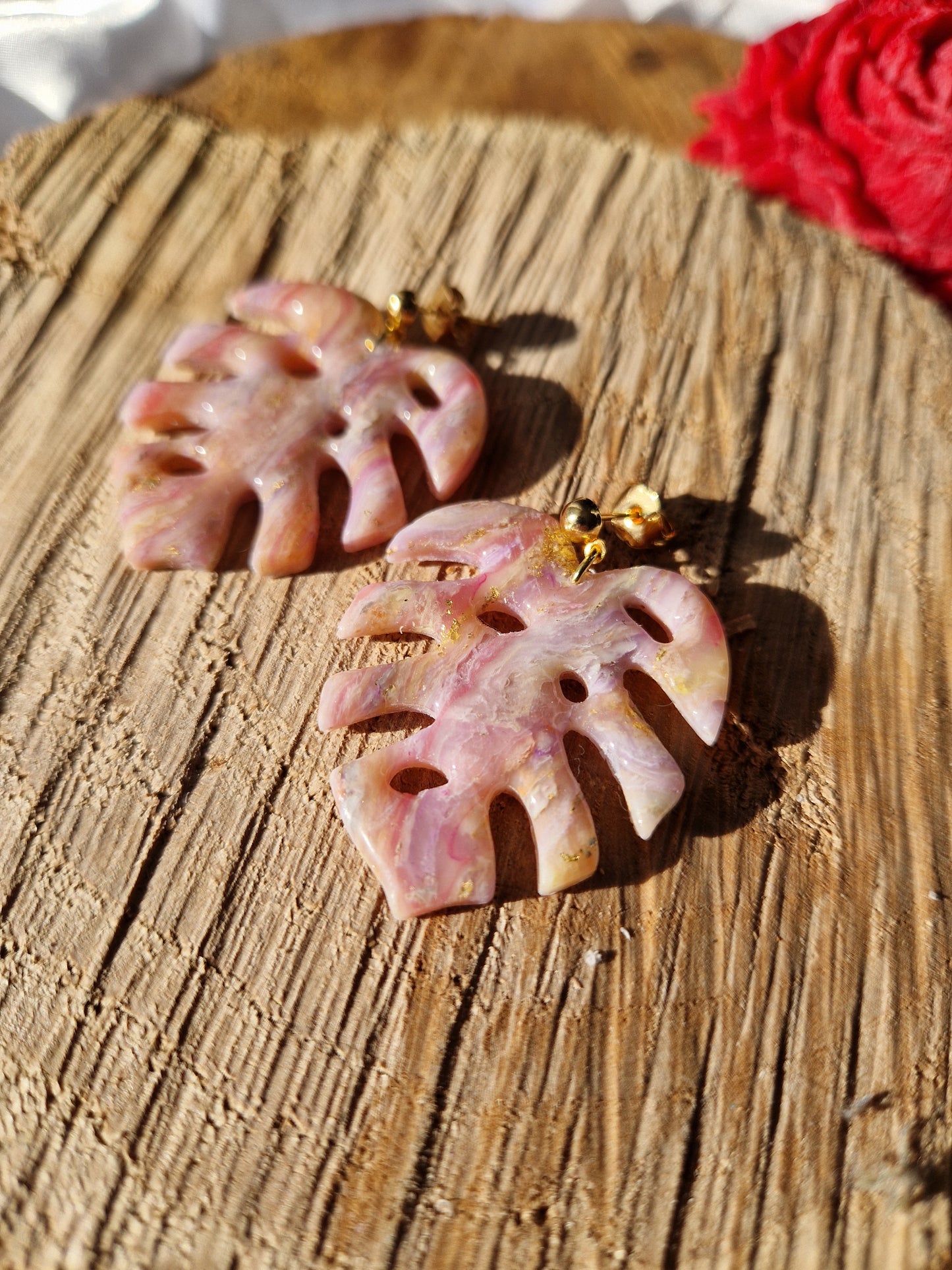 Boucles "Monstera"