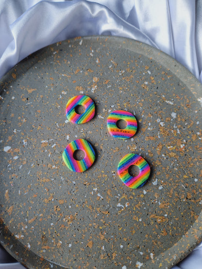 Pampilles Rainbow 🌈 (sans créoles) finition brillante.