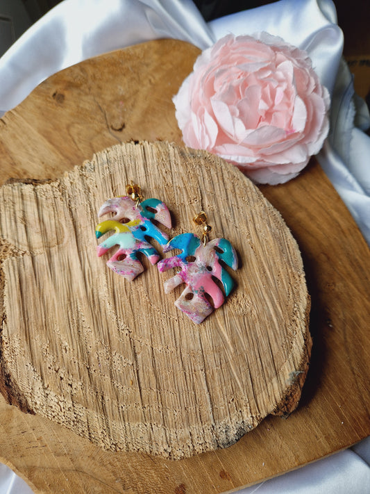 Boucles "Monstera"