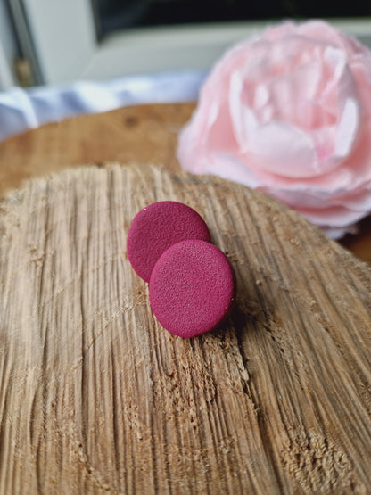 Puces rondes bordeaux