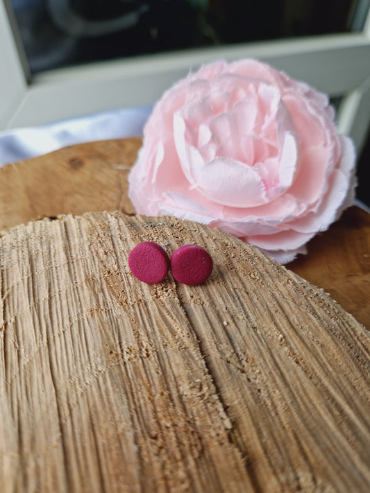 Minies puces rondes bordeaux.