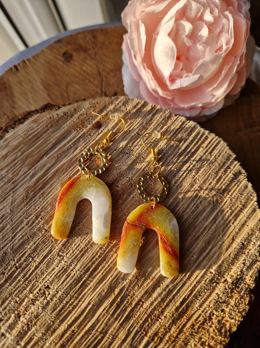 Boucles "Jeanne" 💛🧡