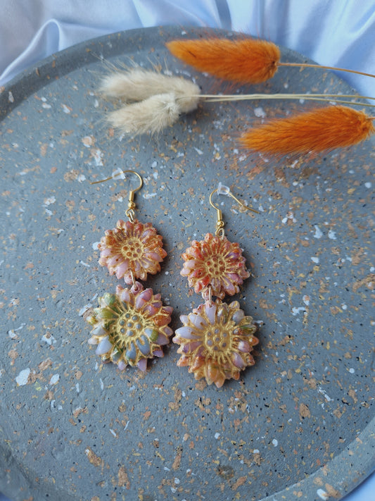 Boucles "Duo de tournesols 🌻 "