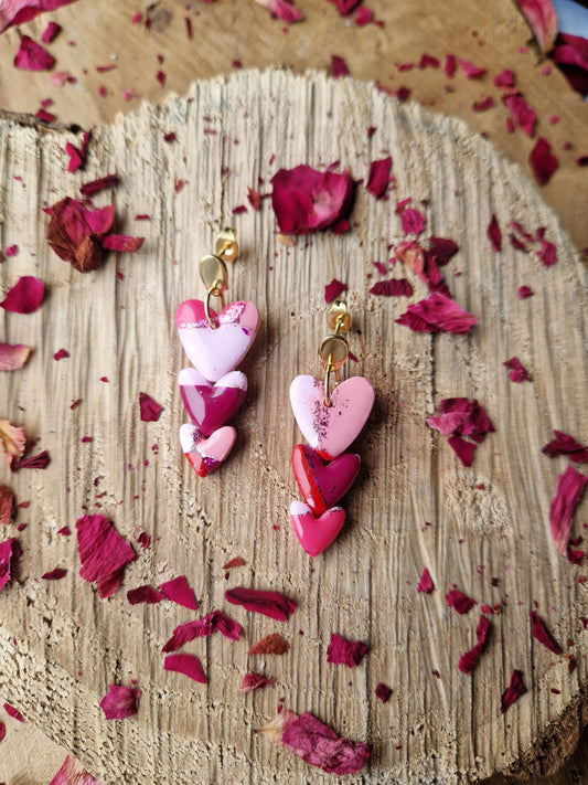 Boucles "Trio de 🩷"
