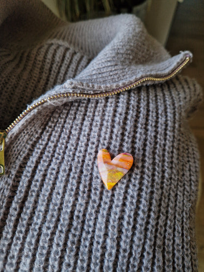 Pin's cœur Couleurs d'automne.