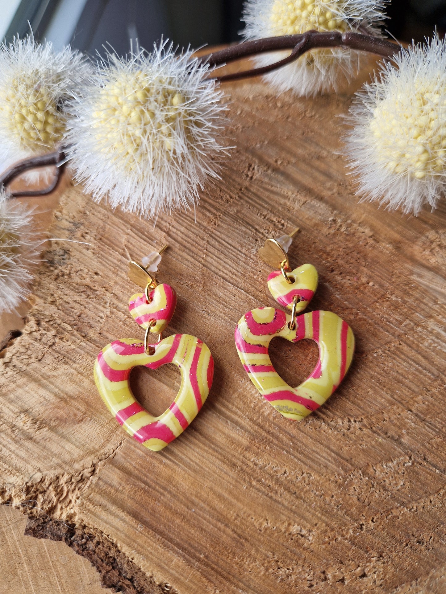 Boucles "Trio de cœurs 💕 "