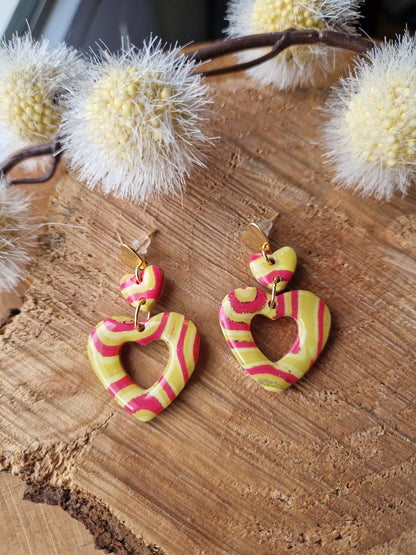 Boucles "Trio de cœurs 💕 "