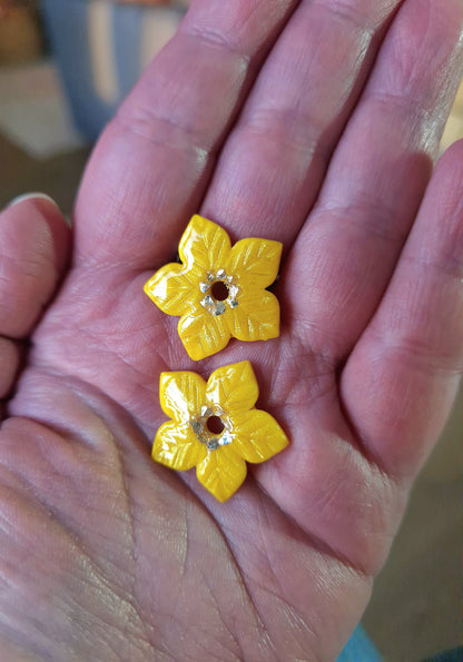 Pampilles "Fleurs de Noël" (sans créoles).