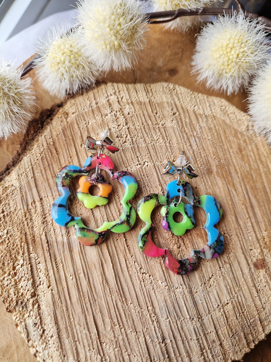 Boucles "Duo de fleurs 🌸"