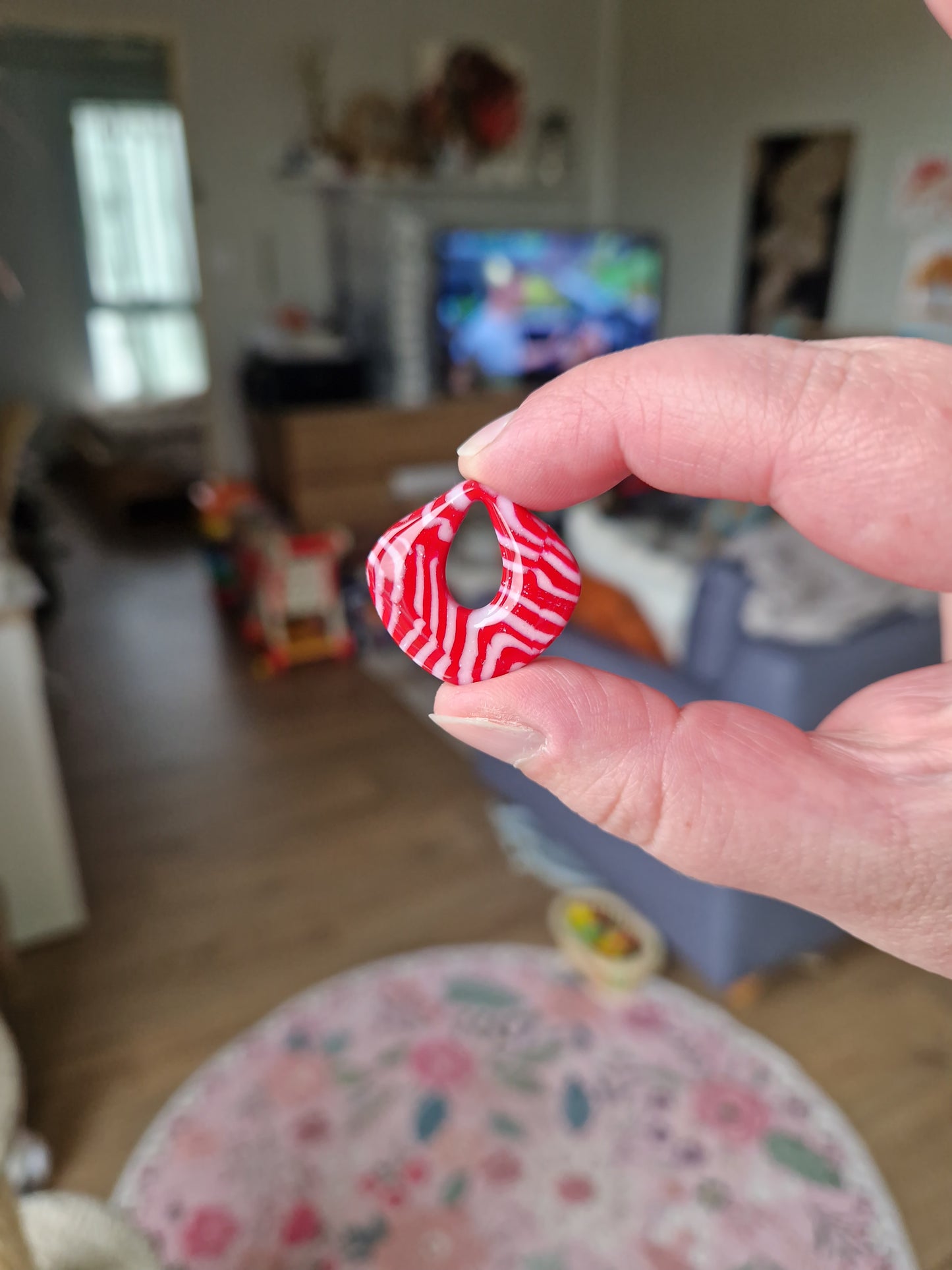 Pampilles "Sucre d'orge 🍬" (sans créoles) finition brillante.