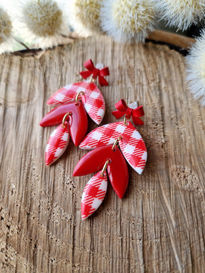 Boucles "Cléa" Vichy ❤️🎀