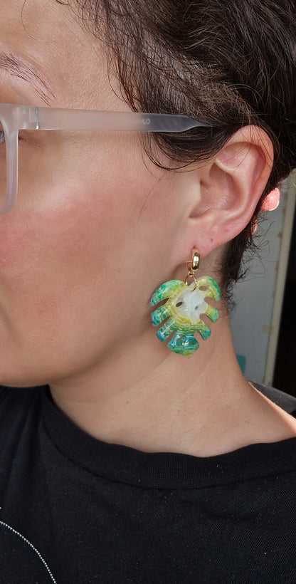 Boucles "Monstera"