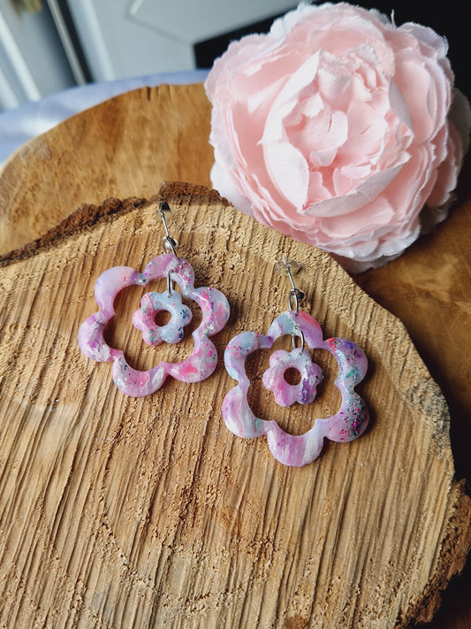 Boucles "Duo de 🌸 "