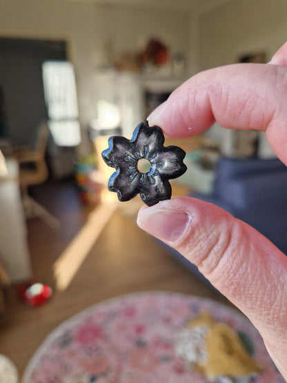 Pampilles "Fleurs de Cerisier 🌸" finition brillante (sans créoles).