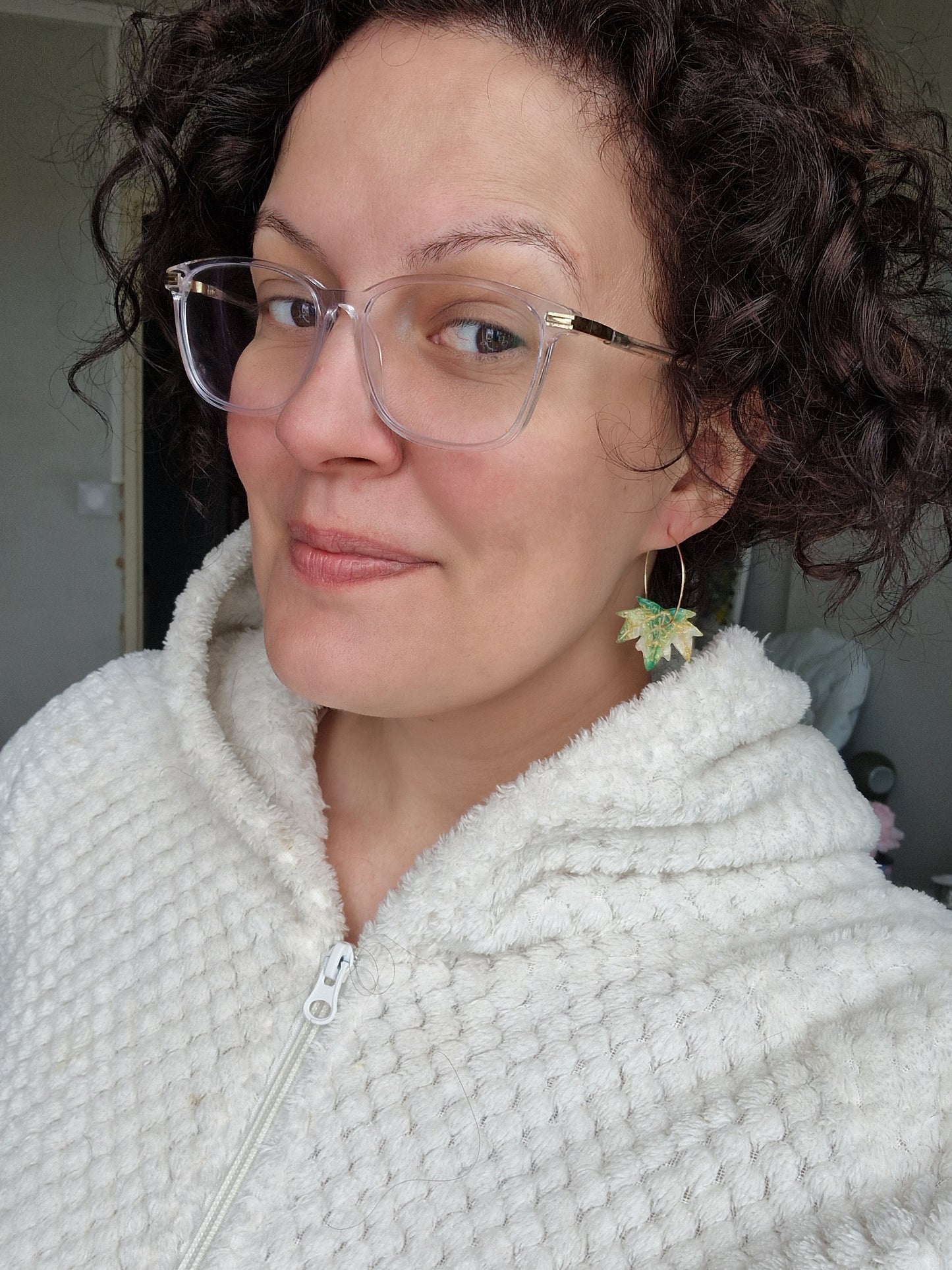 Boucles "Feuilles 🍁💚"