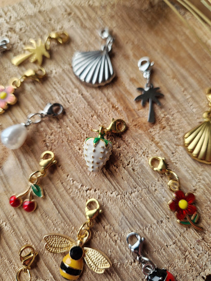Charms breloque printemps / été 🐞🐝🐚🌸